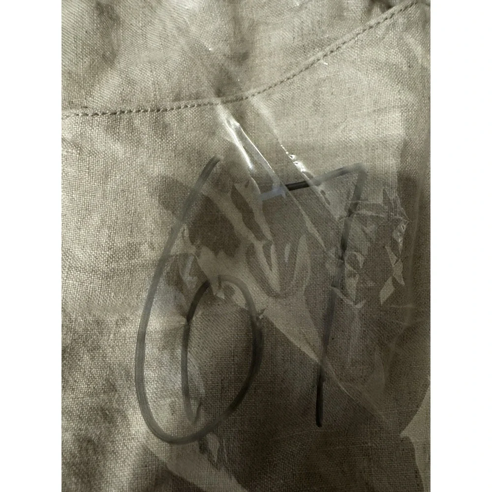 Vintage Old Navy 100% Linen Pants Men's 36x32 Oatmeal Button Fly Straight